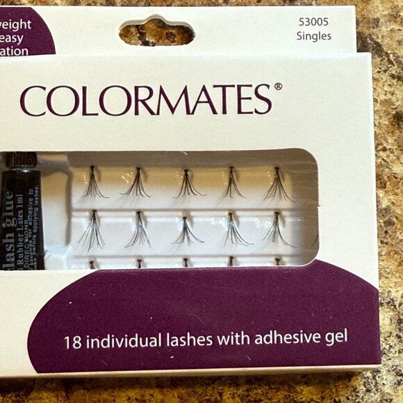 Colormates Eyelash Kit Singles Fills False Lashes Adhesive Gel Easy Application - Picture 6 of 8